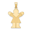 14k Girl Charm
