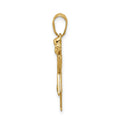 14k A Diamond Kid Pendant