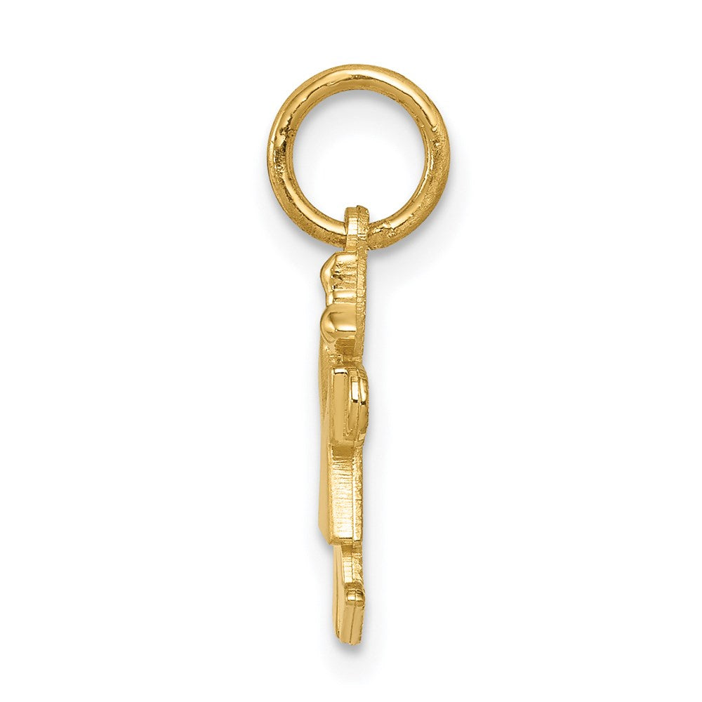 14k Mini Girl Kiss Charm