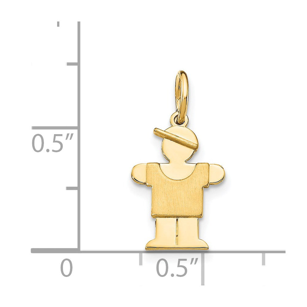 14k Mini Boy Hugs Charm