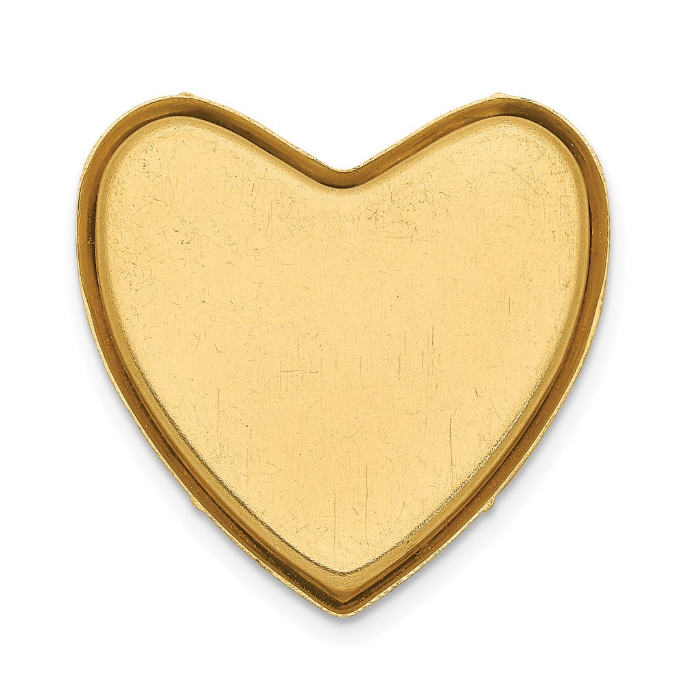 14k 24mm Diamond Star Ash Holder Heart Locket
