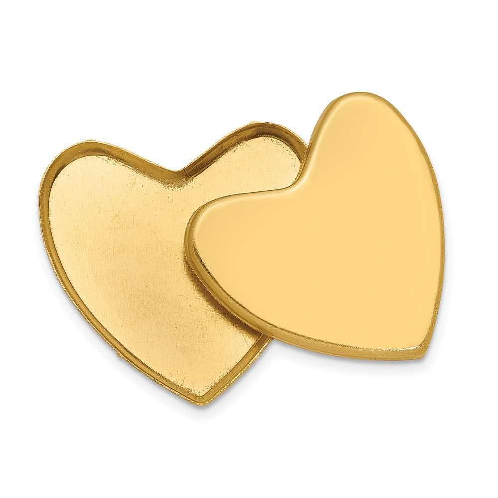 14k 24mm Diamond Star Ash Holder Heart Locket