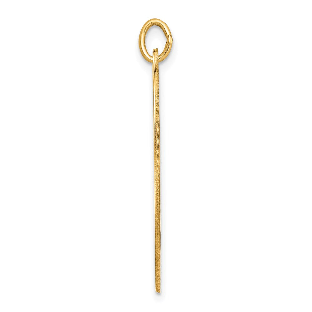 14k Plain .018 Gauge Engravable Heart Disc Charm