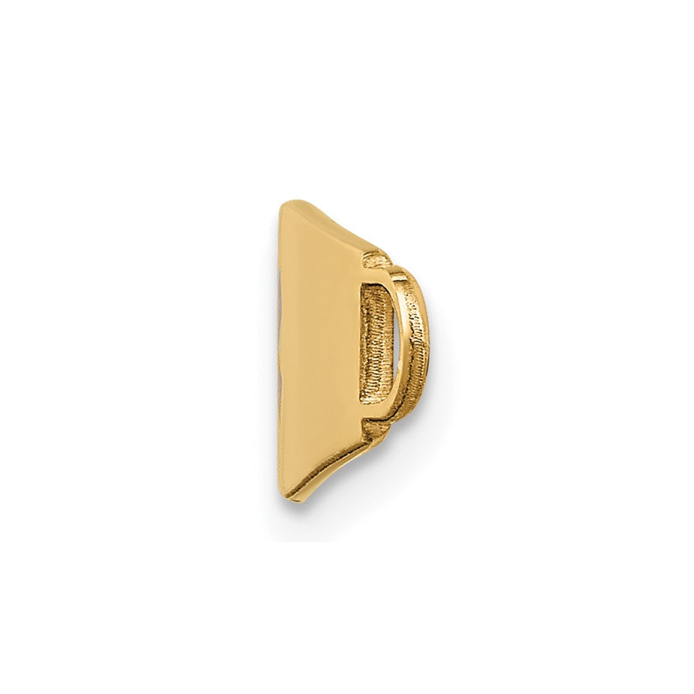 14k Red Enamel Medical Jewelry ID Plate