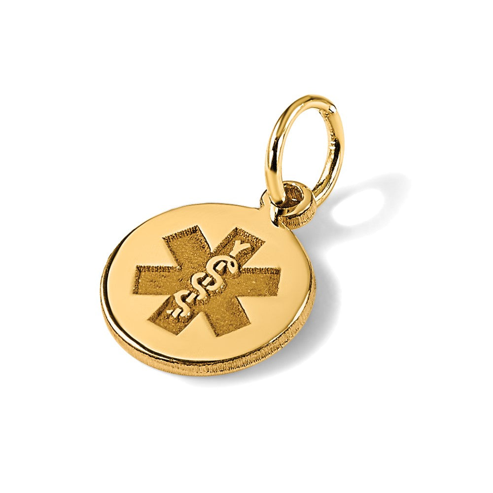 14k Medical Jewelry Unenameled Pendant