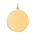 14K Round Disc Charm