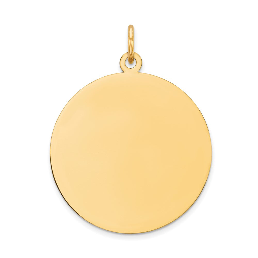 14K Round Disc Charm