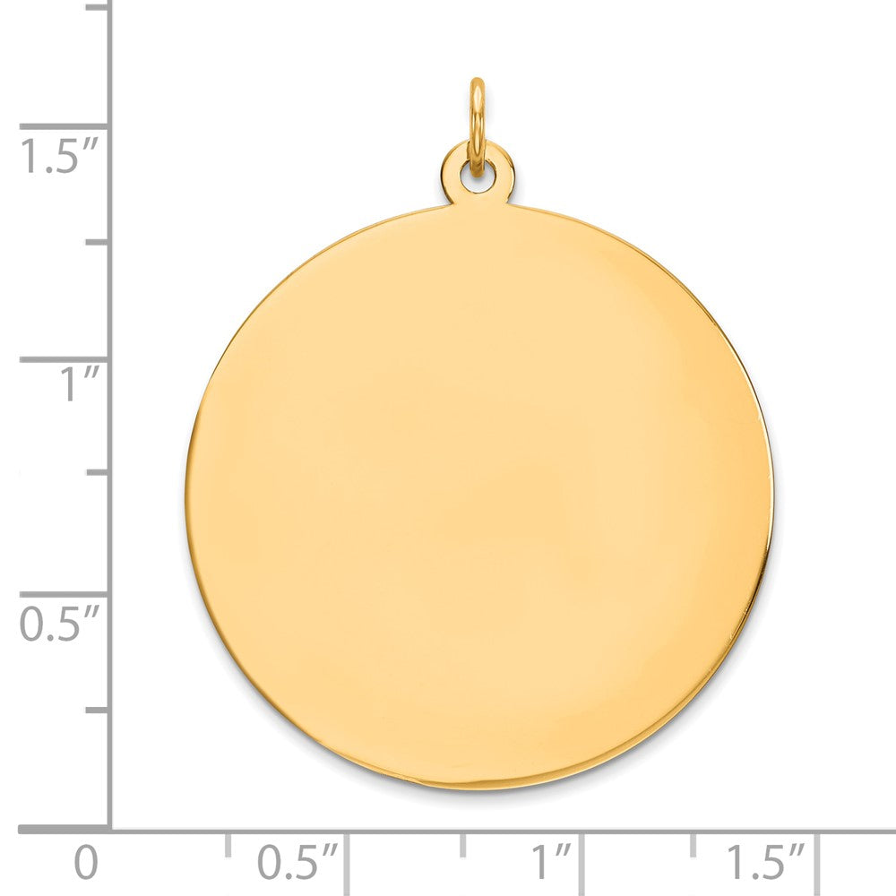 14K Round Disc Charm