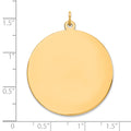 14K Round Disc Charm