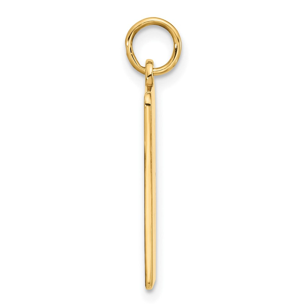 14k Red Enamel Medical Jewelry Pendant