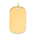 14k Plain .013 Gauge Engraveable Dog Tag Disc Charm