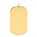 14k Plain .018 Gauge Engraveable Dog Tag Disc Charm