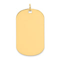 14k Plain .018 Gauge Engraveable Dog Tag Disc Charm