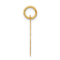 14k Boy Head on .013 Gauge Engravable Scalloped Disc Charm
