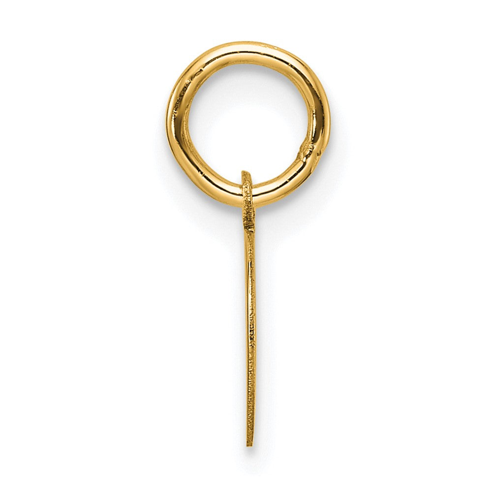 14k Plain .013 Gauge Circular Engravable Disc Charm