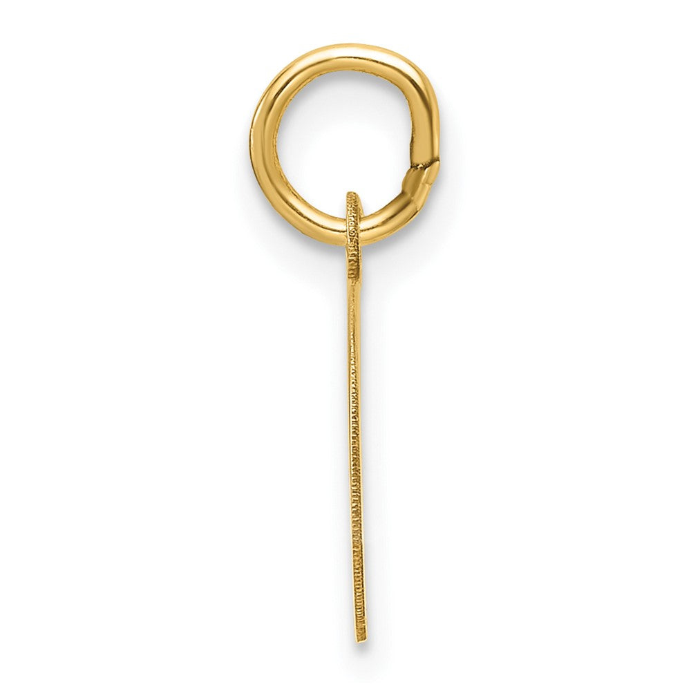 14k Plain .013 Gauge Circular Engravable Disc Charm