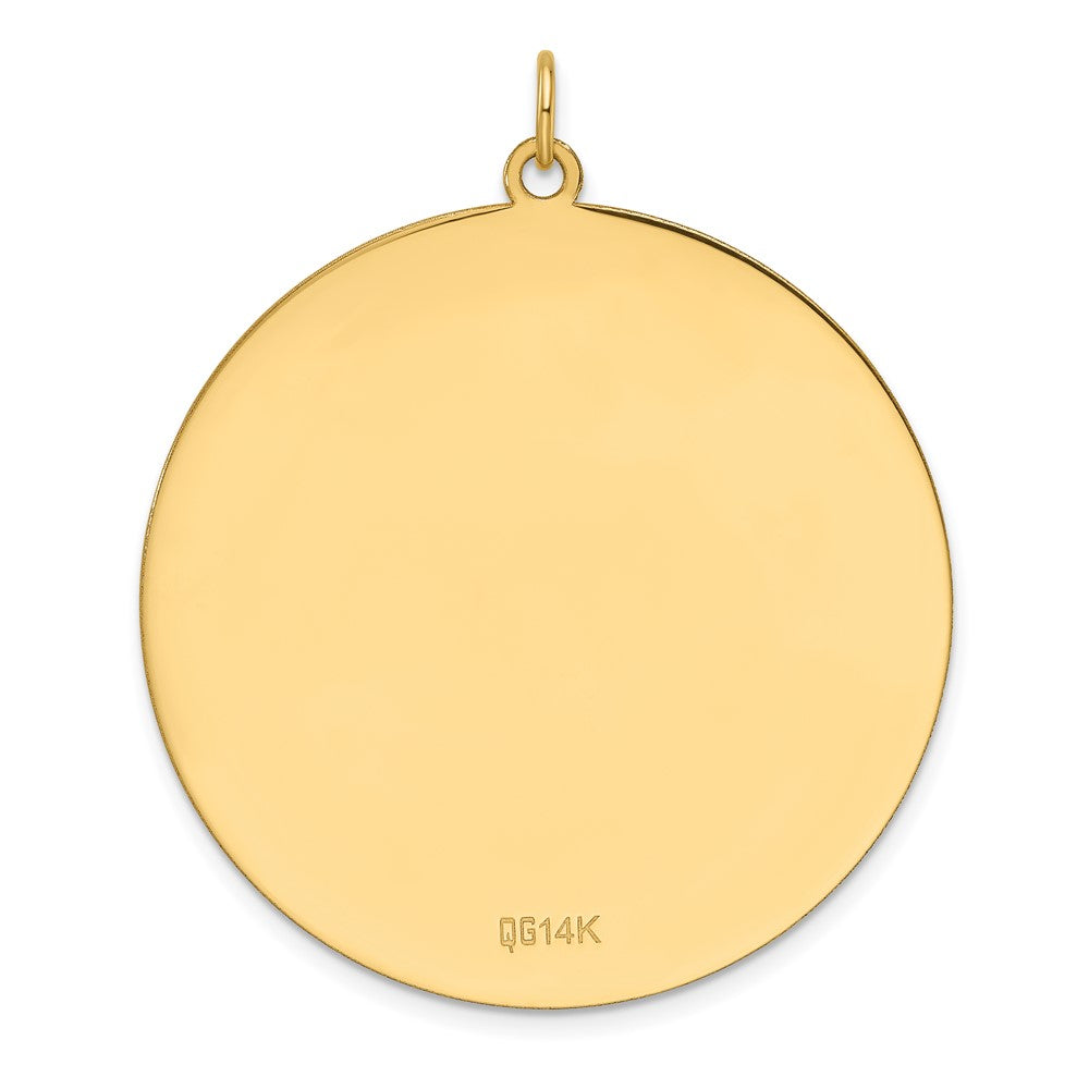 14K Round Disc Charm