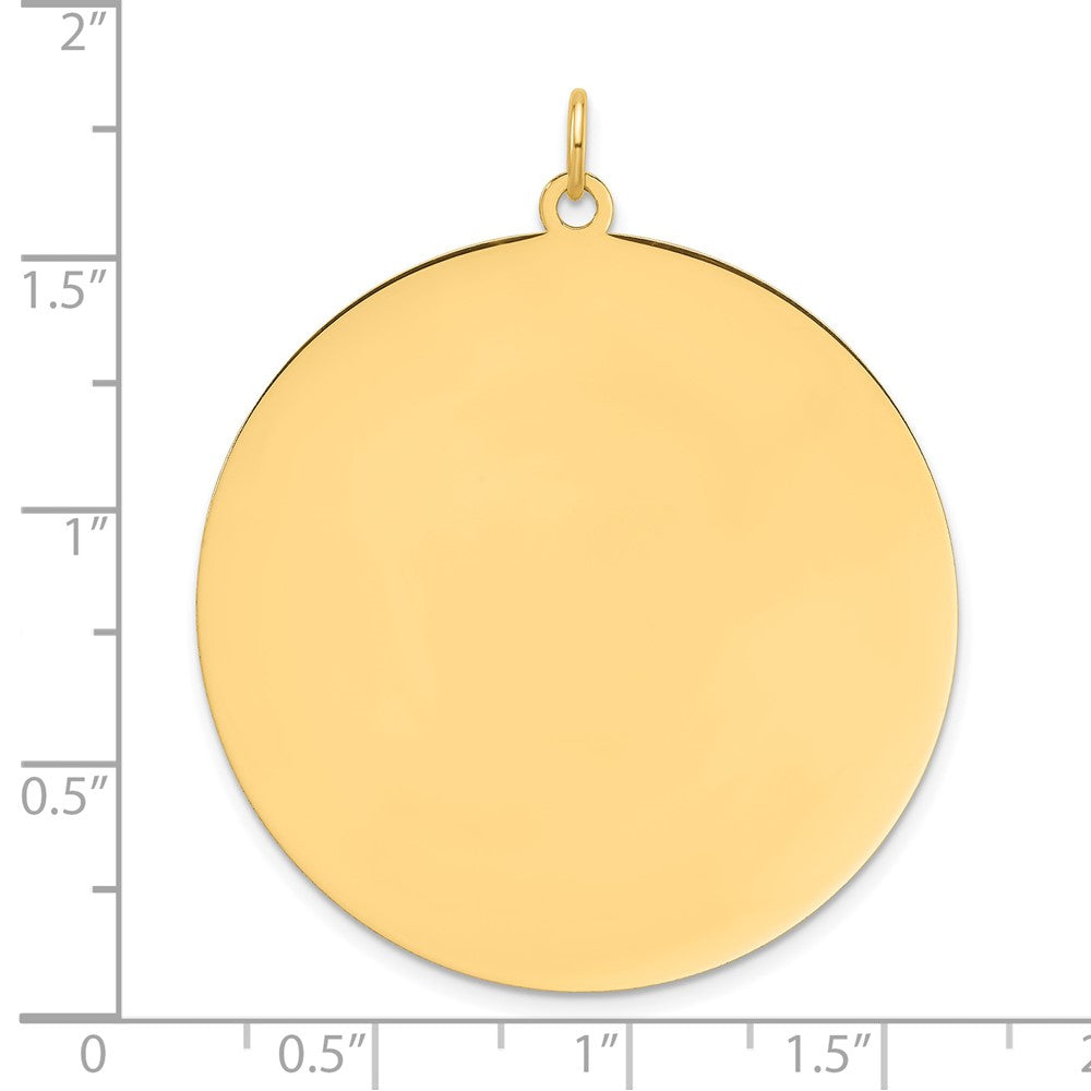 14K Round Disc Charm