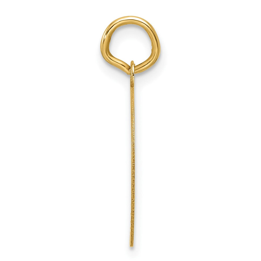 14k Plain .013 Gauge Engravable Round Disc Charm