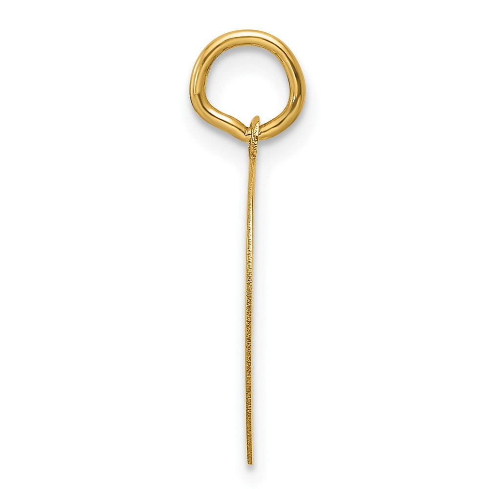 14k Plain .013 Gauge Engravable Round Disc Charm