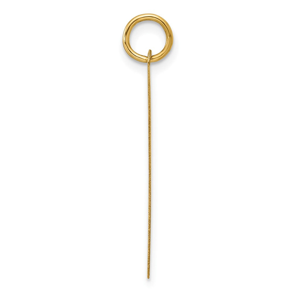 14k Plain .013 Gauge Engravable Heart Disc Charm