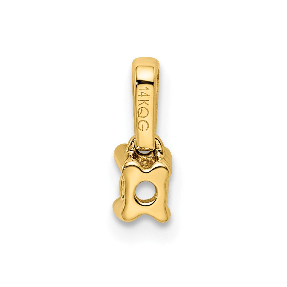 14K Family Jewelry Diamond Semi-Set Pendant