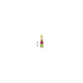 14KY Family Jewelry Synthetic Stone & Diamond Set Pendant