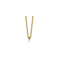 14k 1 Genuine Birthstone Mother's Necklace