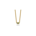 14k 2 Synthetic Birthstone Mother's Necklace