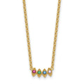 14k 4 Birthstone Mother's Necklace Mounting