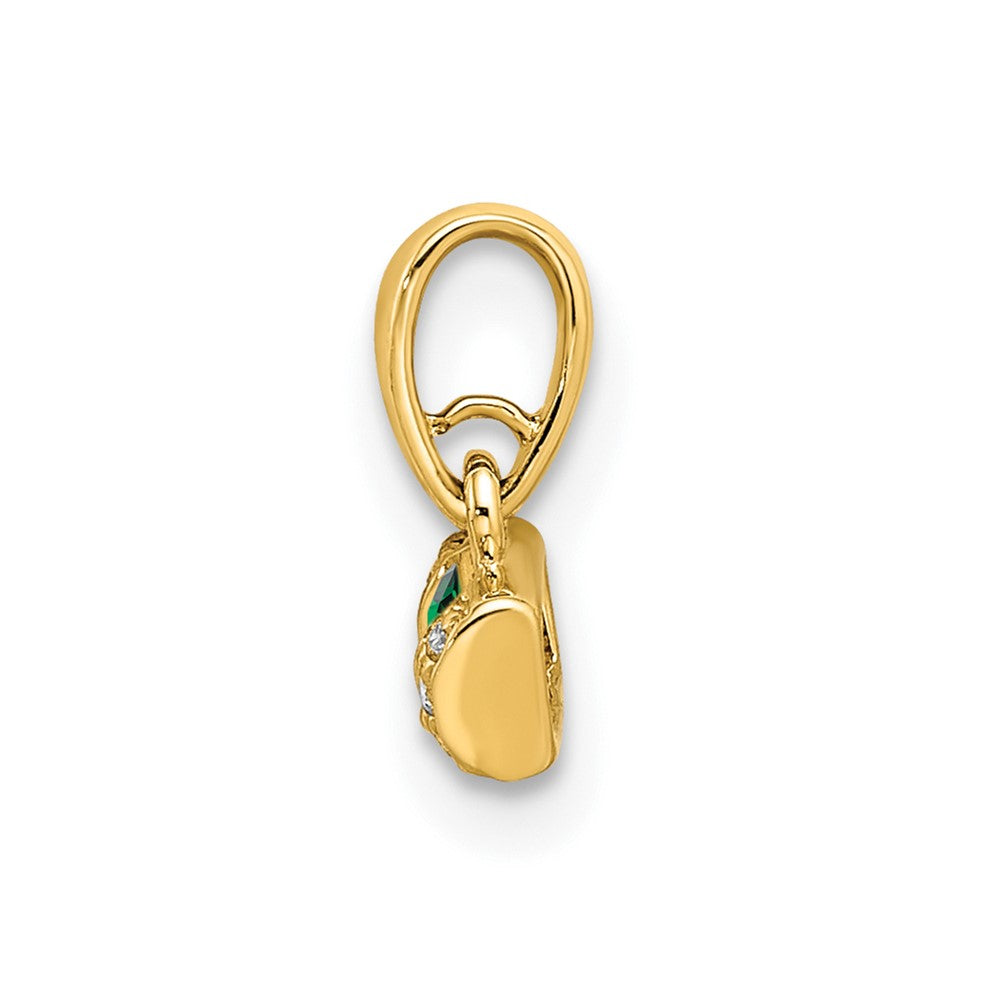 14K Family Jewelry Diamond Semi-Set Pendant