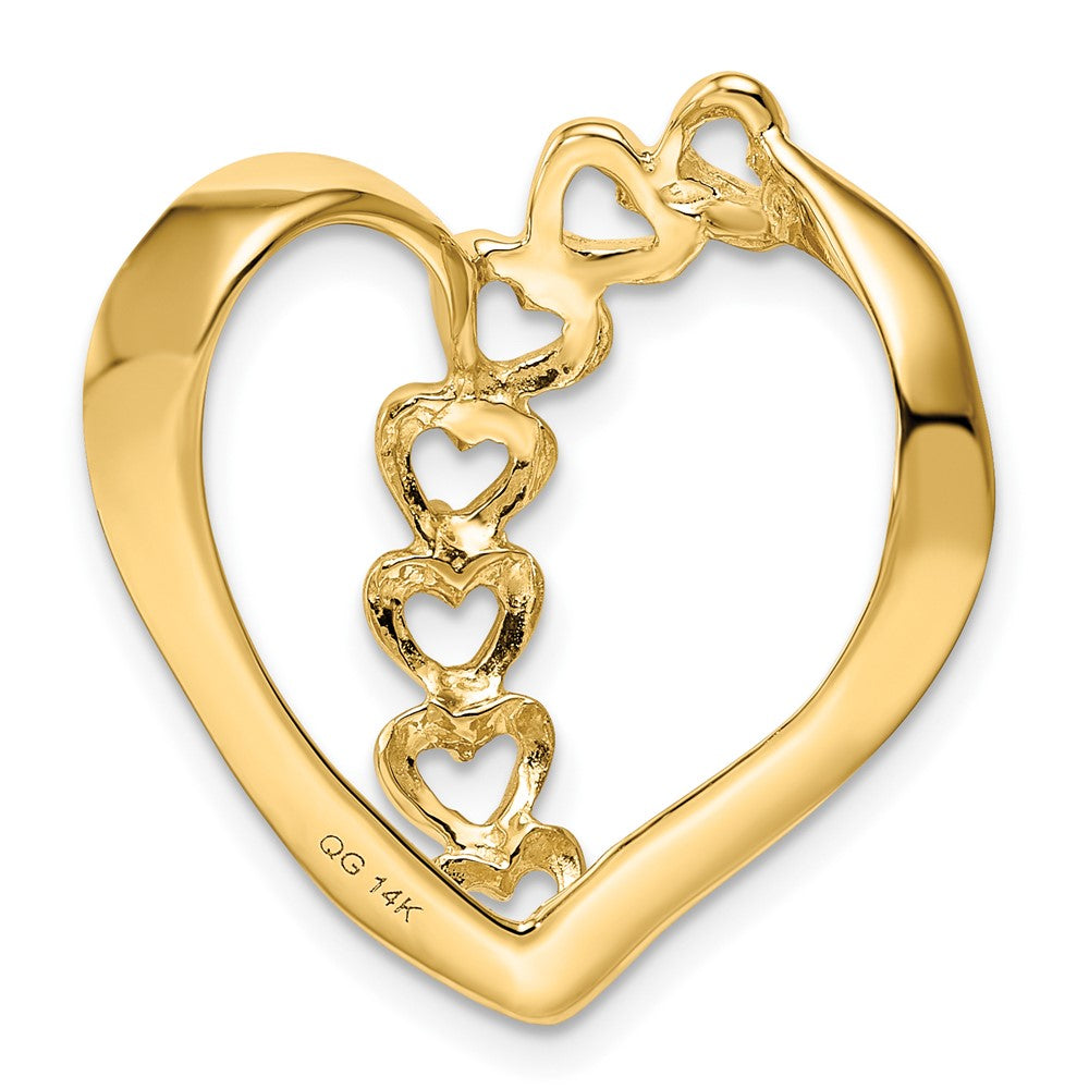 14k Genuine 3 Stone Mother's Slide