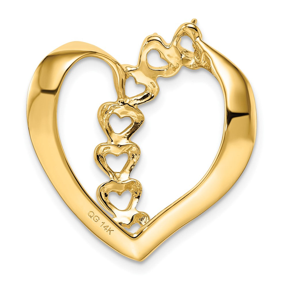 14k Genuine 7 Stone Mother's Slide