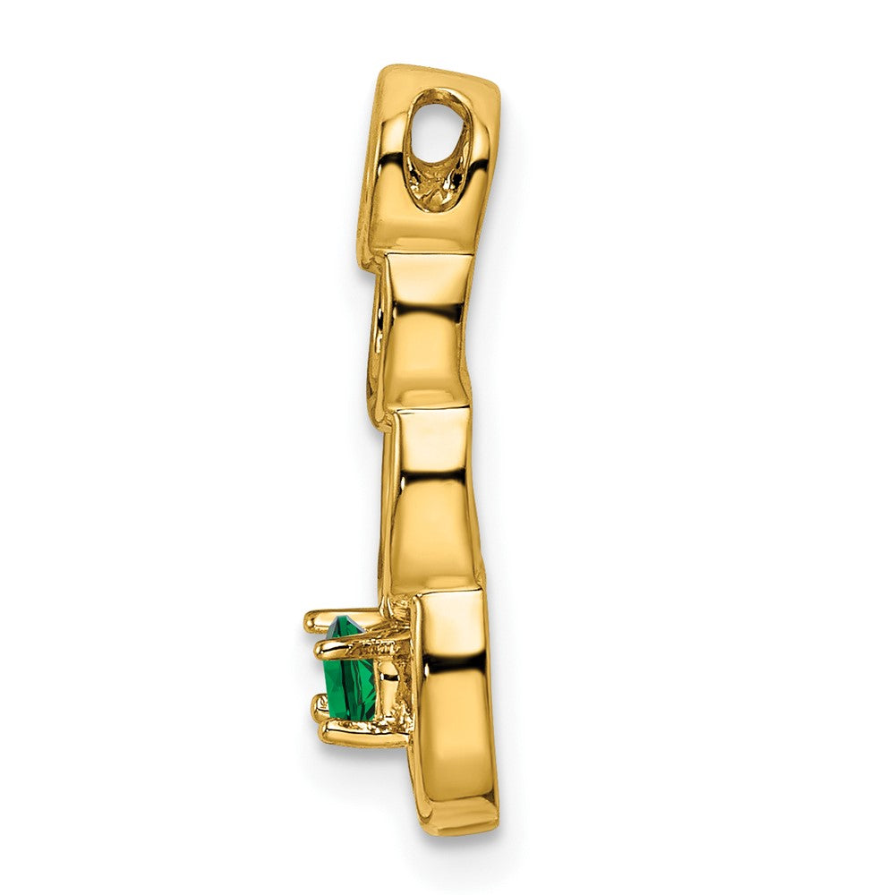 14k 1 Genuine Stone Family Pendant