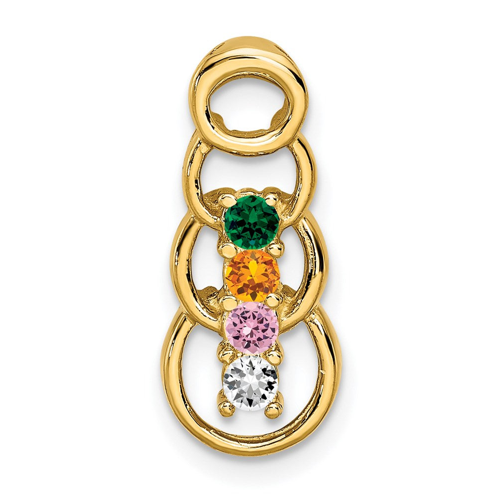 14ky 4 Stone Family Pendant Mounting