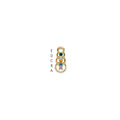 14k 5 Synthetic Stone Family Pendant