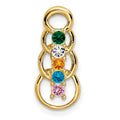 14k 5 Stone Family Pendant Mounting