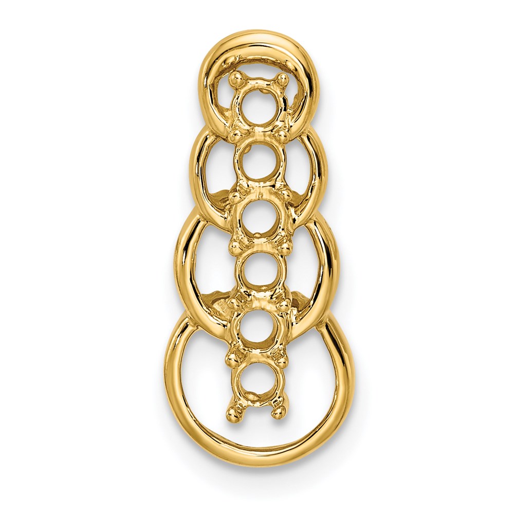 14k 6 Stone Family Pendant Mounting