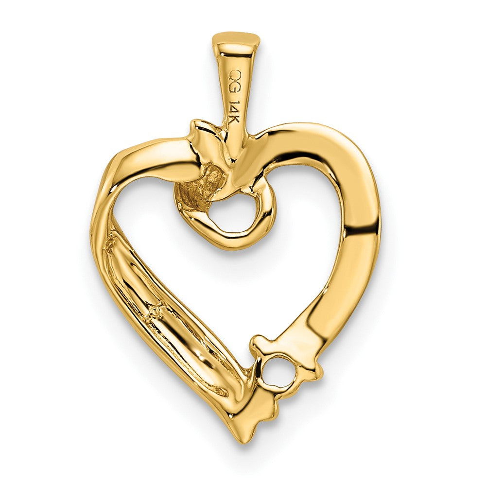 14k 1 Genuine Stone Family Pendant