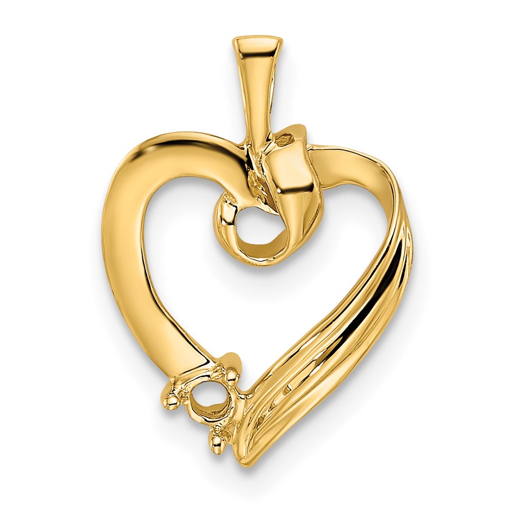 14k 1 Synthetic Stone Family Pendant