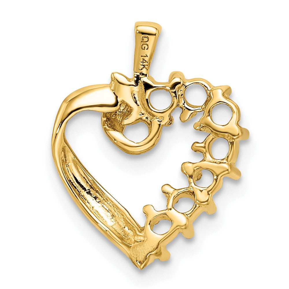 14k 7 Stone Family Pendant Mounting