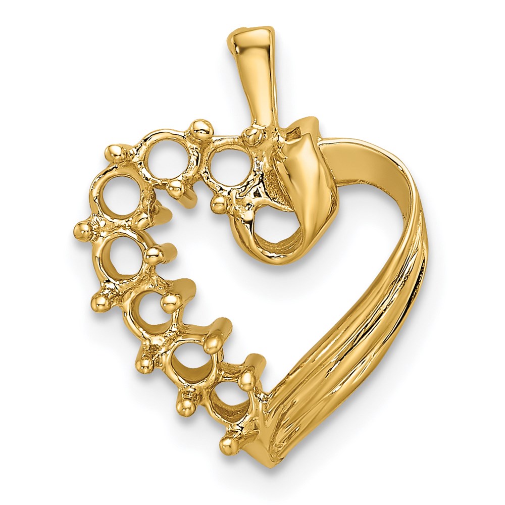 14k 7 Stone Family Pendant Mounting
