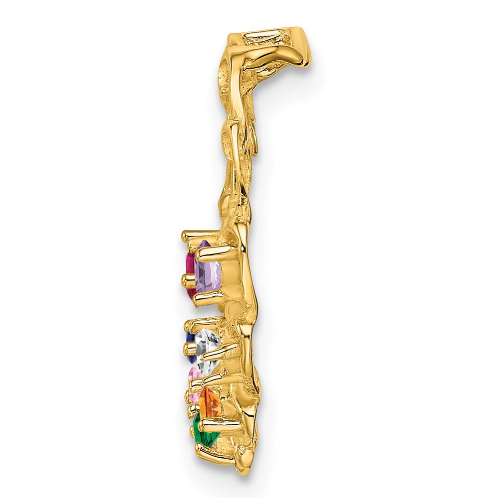 14k 7 Stone Family Pendant Mounting