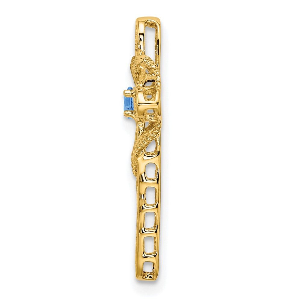 14k 2mm Synthetic Family Jewelry Pendant