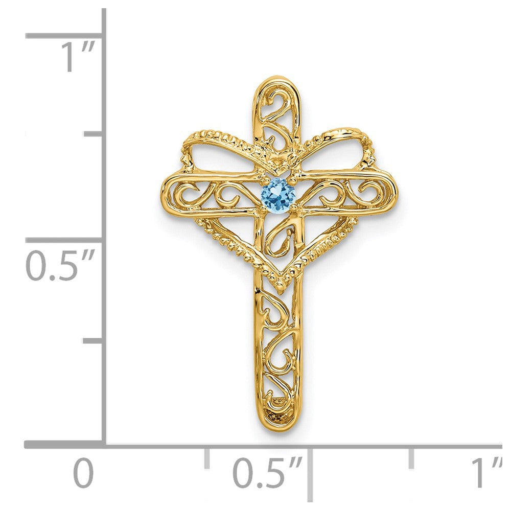 14k 2mm Synthetic Family Jewelry Pendant