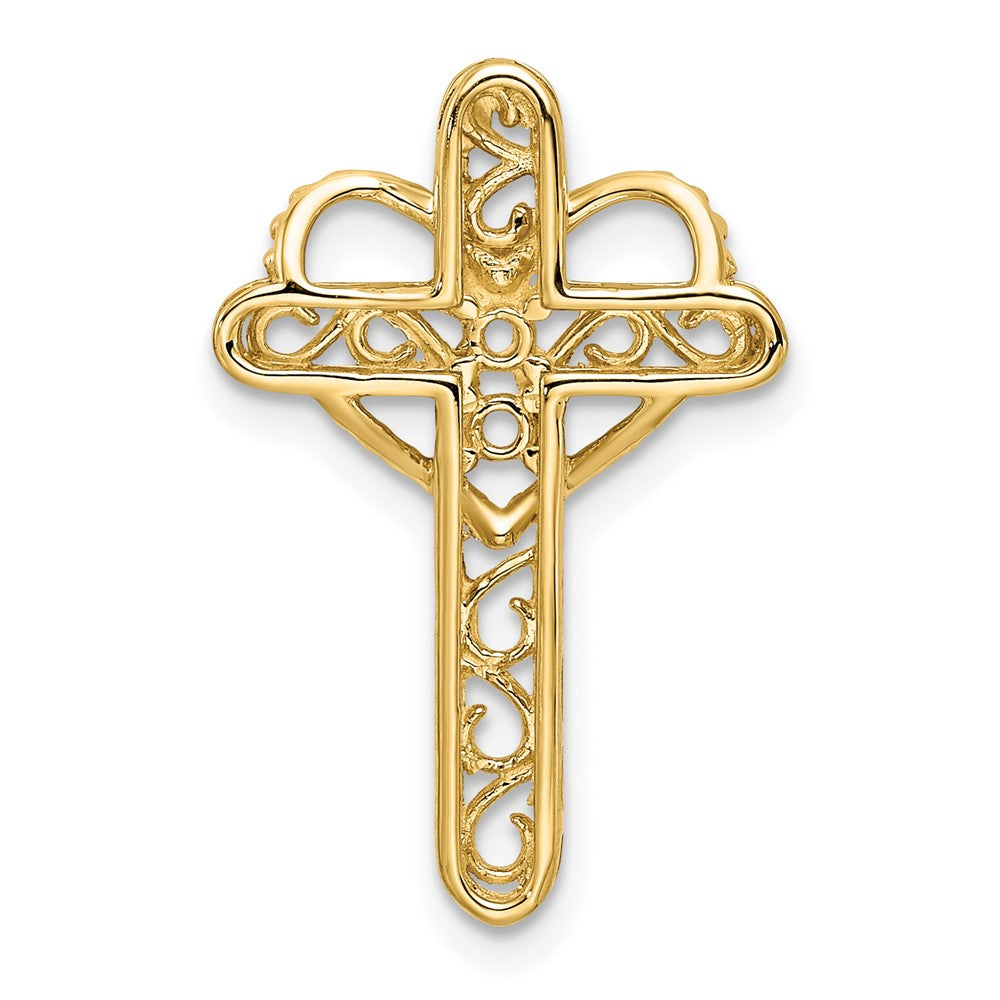 14k Synthetic Diamond Family Jewelry Pendant