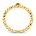14k 1 Genuine Birthstone Mother's Ring