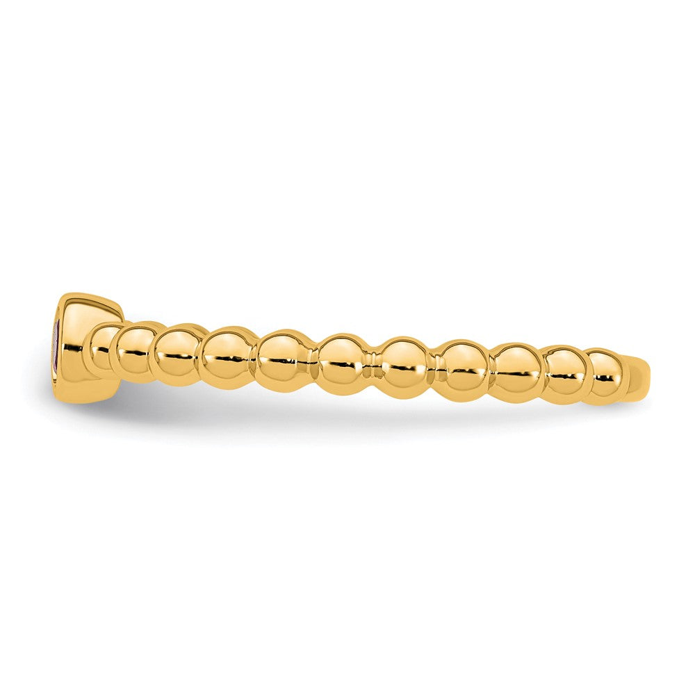 14k 1 Synthetic Birthstone Mother's Ring