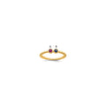 14k 2 Synthetic Birthstone Mother's Ring