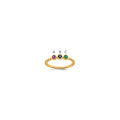 14k 3 Genuine Birthstone Mother's Ring